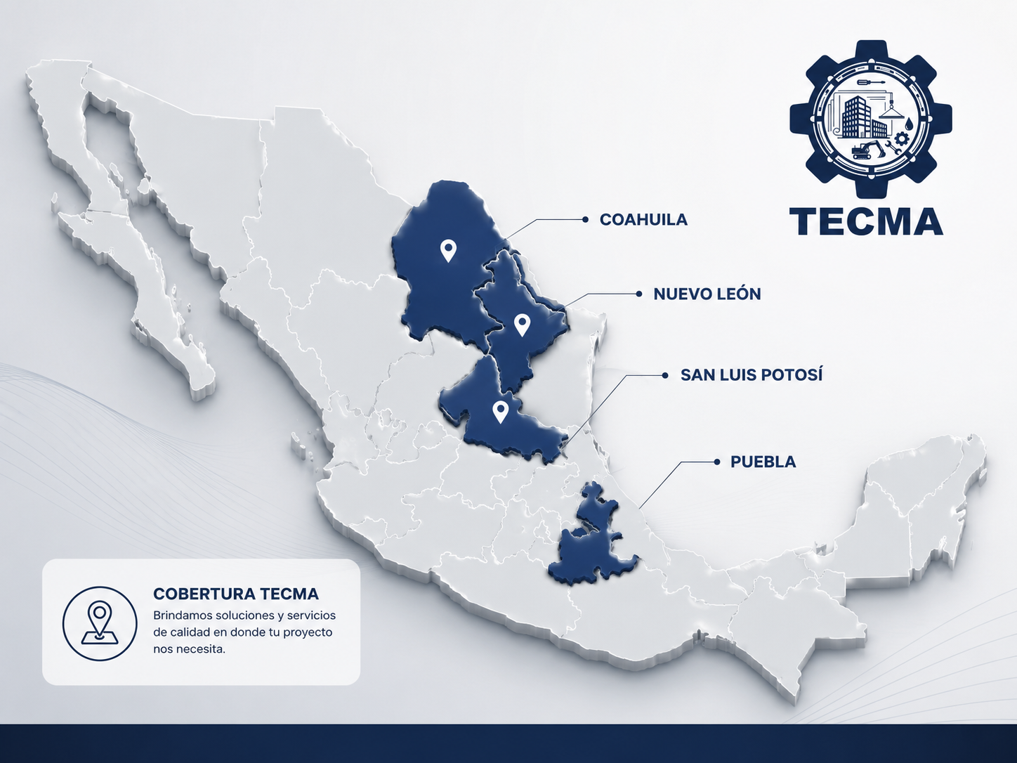 Mapa de cobertura TECMA